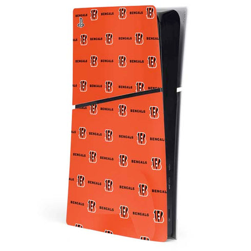 NFL Cincinnati Bengals Blitz Series PS5 Slim Digital Edition Console Skin