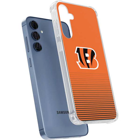 NFL Cincinnati Bengals Breakaway Galaxy A55 5G Clear Case