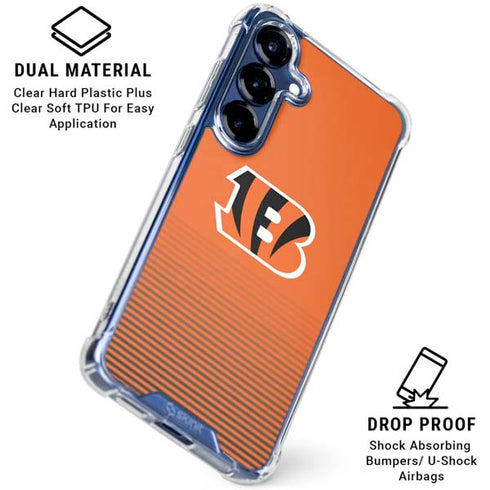 NFL Cincinnati Bengals Breakaway Galaxy S25 Clear Case