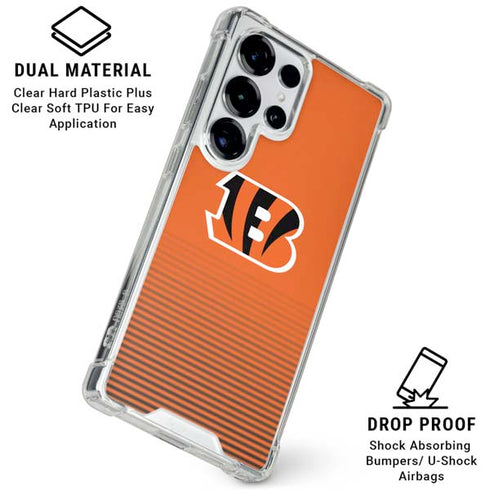 NFL Cincinnati Bengals Breakaway Galaxy S25 Ultra Clear Case