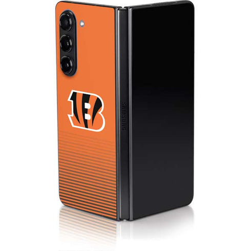 NFL Cincinnati Bengals Breakaway Galaxy Z Fold5 5G Skin