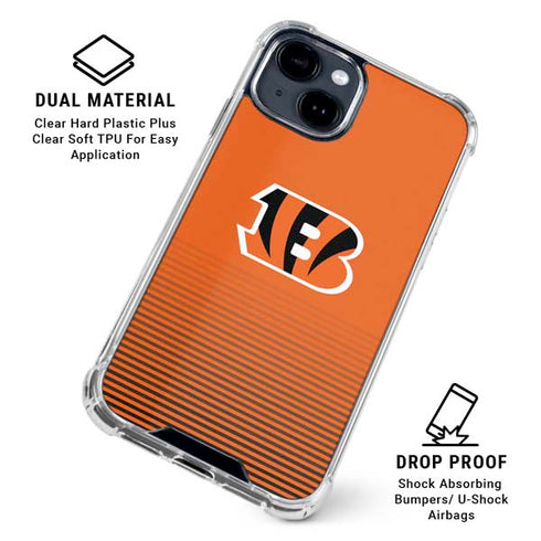 NFL Cincinnati Bengals Breakaway iPhone 15 Clear Case