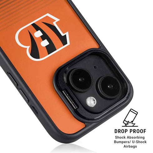 NFL Cincinnati Bengals Breakaway iPhone 15 Plus Kickstand Case