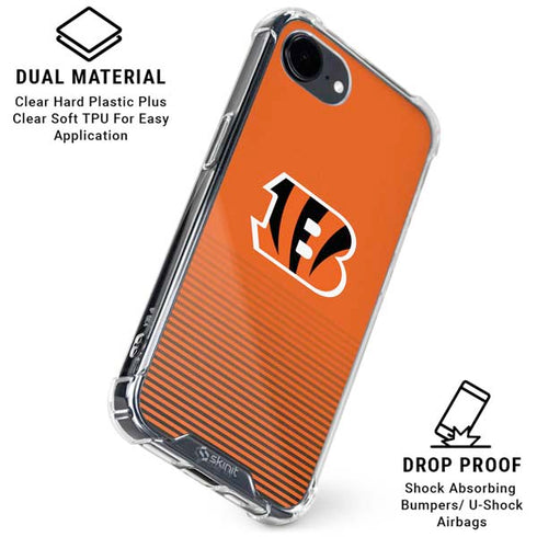 NFL Cincinnati Bengals Breakaway iPhone 16e Clear Case