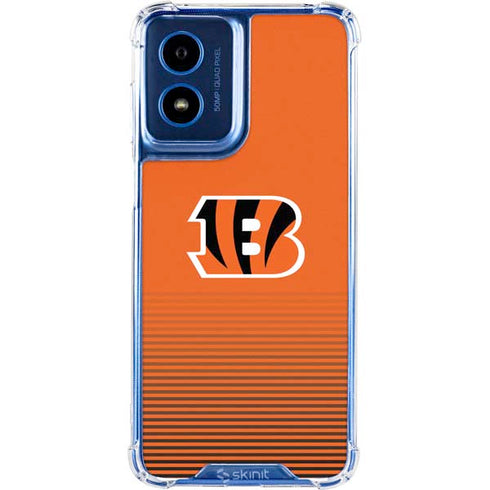 NFL Cincinnati Bengals Breakaway Moto G 5G (2024) Clear Case