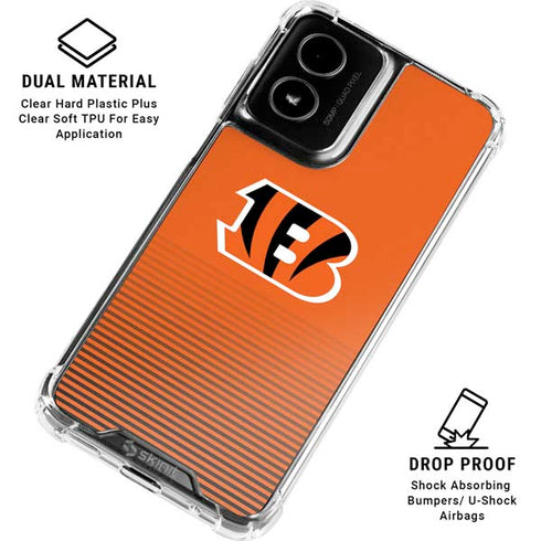 NFL Cincinnati Bengals Breakaway Moto G Power 5G (2024) Clear Case