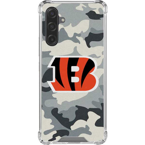NFL Cincinnati Bengals Camo Galaxy A17 Clear Case