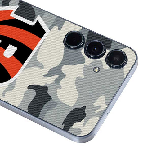 NFL Cincinnati Bengals Camo Galaxy A35 5G Skin