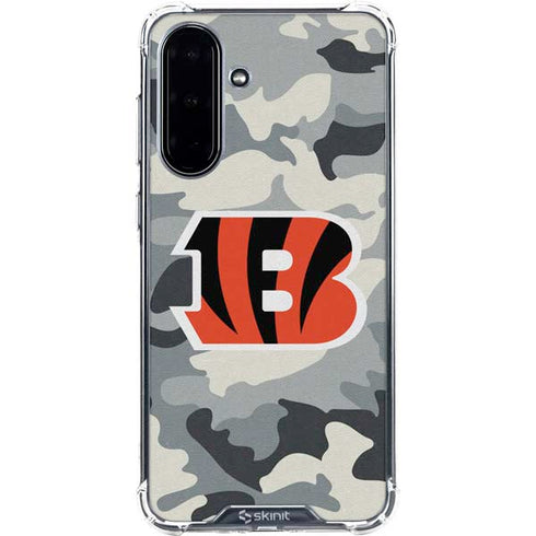 NFL Cincinnati Bengals Camo Galaxy A36 5G Clear Case
