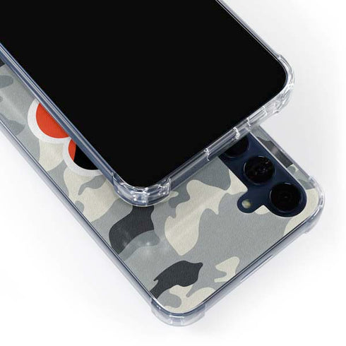 NFL Cincinnati Bengals Camo Galaxy A55 5G Clear Case