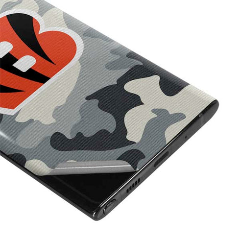 NFL Cincinnati Bengals Camo Galaxy Note 10 Plus Skin