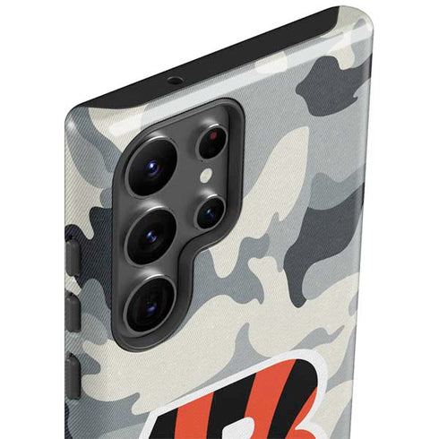 NFL Cincinnati Bengals Camo Galaxy S23 Ultra Pro Case