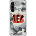NFL Cincinnati Bengals Camo Galaxy S24 FE Clear Case
