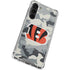 NFL Cincinnati Bengals Camo Galaxy S24 FE Clear Case