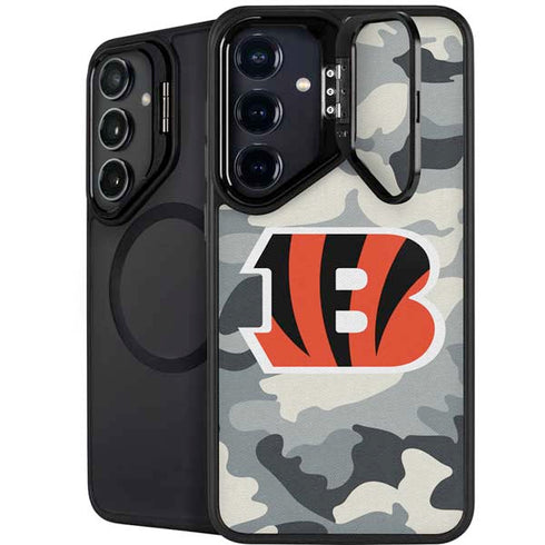 NFL Cincinnati Bengals Camo Galaxy S24 Plus Kickstand Case