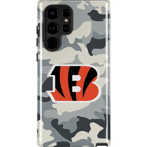 NFL Cincinnati Bengals Camo Galaxy S25 Ultra Impact Case
