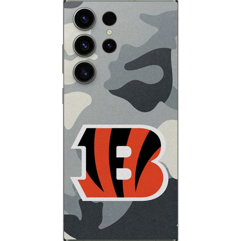 NFL Cincinnati Bengals Camo Galaxy S25 Ultra Skin