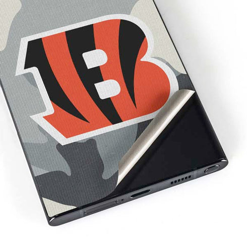 NFL Cincinnati Bengals Camo Galaxy S24 Ultra Skin
