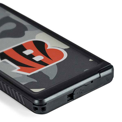 NFL Cincinnati Bengals Camo Galaxy S24 Ultra Waterproof Case