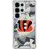 NFL Cincinnati Bengals Camo Galaxy S25 Ultra Clear Case