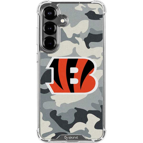 NFL Cincinnati Bengals Camo Galaxy S26 Clear Case