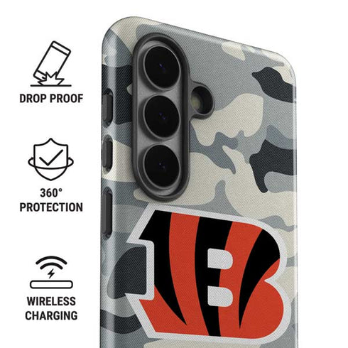 NFL Cincinnati Bengals Camo Galaxy S26 Plus Impact Case