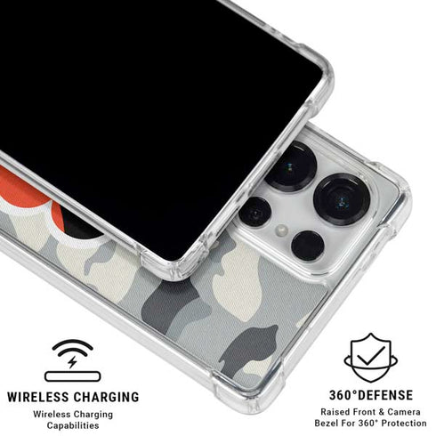 NFL Cincinnati Bengals Camo Galaxy S26 Ultra Clear Case