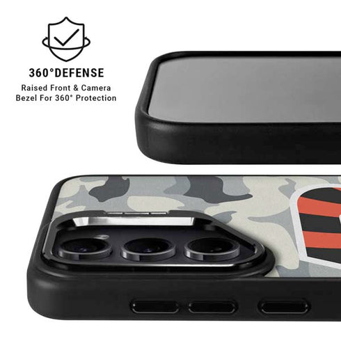 NFL Cincinnati Bengals Camo Galaxy S26 Ultra Kickstand Case