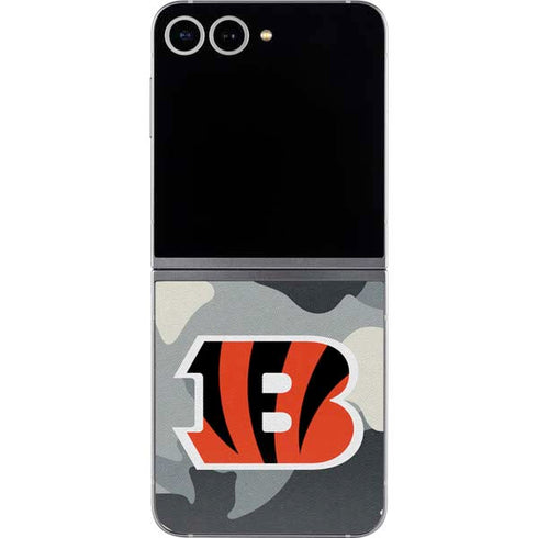 NFL Cincinnati Bengals Camo Galaxy Z Flip6 Skin