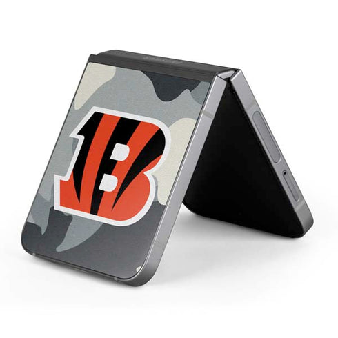 NFL Cincinnati Bengals Camo Galaxy Z Flip6 Skin
