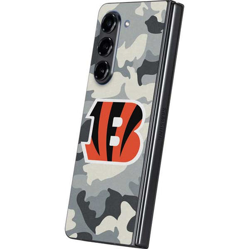 NFL Cincinnati Bengals Camo Galaxy Z Fold5 5G Skin