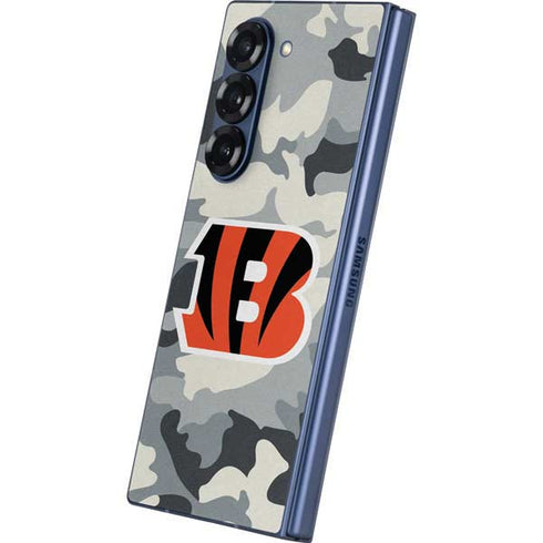 NFL Cincinnati Bengals Camo Galaxy Z Fold6 Skin