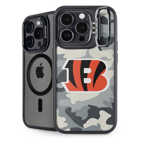 NFL Cincinnati Bengals Camo iPhone 14 Pro Kickstand Case