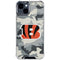 NFL Cincinnati Bengals Camo iPhone 15 Clear Case