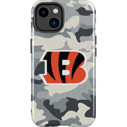 NFL Cincinnati Bengals Camo iPhone 15 Impact Case
