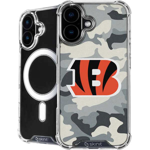 NFL Cincinnati Bengals Camo iPhone 16 MagSafe Case