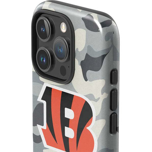 NFL Cincinnati Bengals Camo iPhone 16 Pro Impact Case