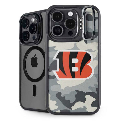 NFL Cincinnati Bengals Camo iPhone 16 Pro Kickstand Case