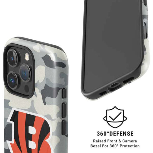 NFL Cincinnati Bengals Camo iPhone 16 Pro Magsafe Impact Case
