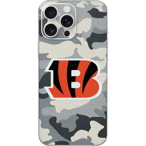 NFL Cincinnati Bengals Camo iPhone 16 Pro Max Skin