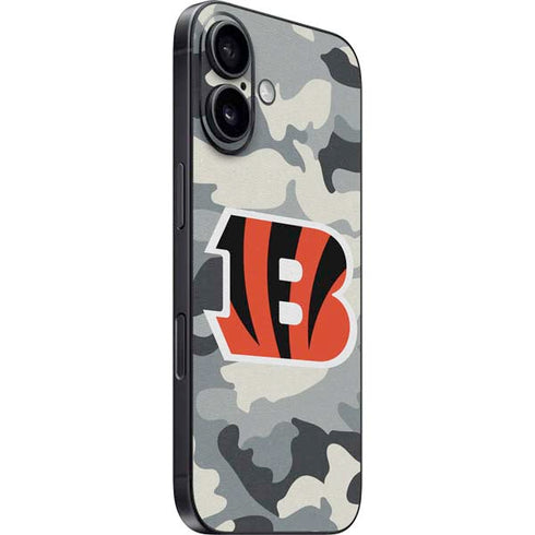 NFL Cincinnati Bengals Camo iPhone 16 Skin