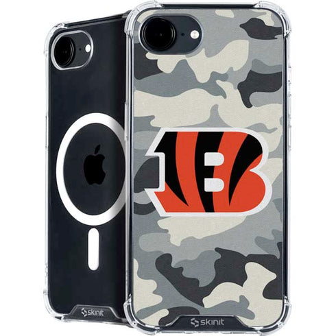 NFL Cincinnati Bengals Camo iPhone 16e MagSafe Case