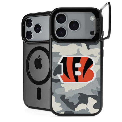 NFL Cincinnati Bengals Camo iPhone 18 Pro Kickstand Case