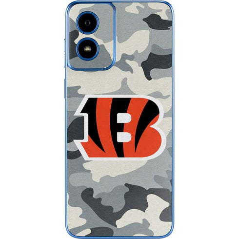 NFL Cincinnati Bengals Camo Moto G Play 4G (2024) Skin
