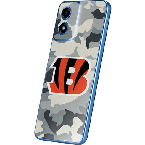 NFL Cincinnati Bengals Camo Moto G Play 4G (2024) Skin