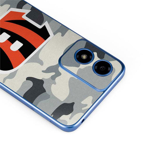 NFL Cincinnati Bengals Camo Moto G Play 4G (2024) Skin