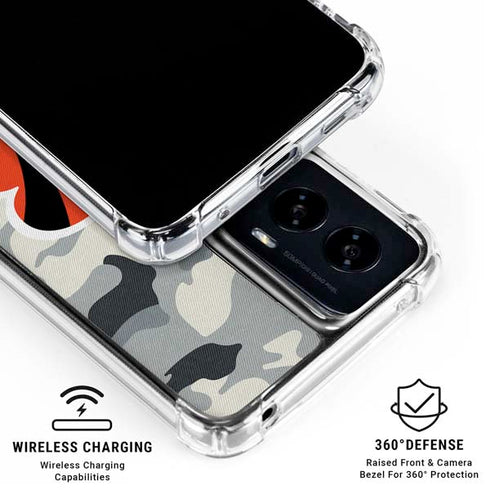 NFL Cincinnati Bengals Camo Moto G Power 5G (2024) Clear Case
