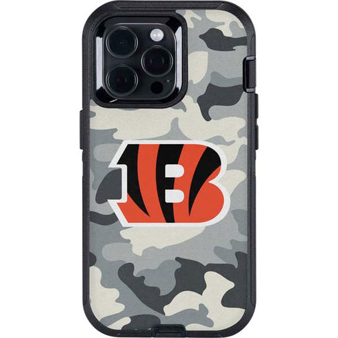 NFL Cincinnati Bengals Camo Otterbox Defender iPhone Skin