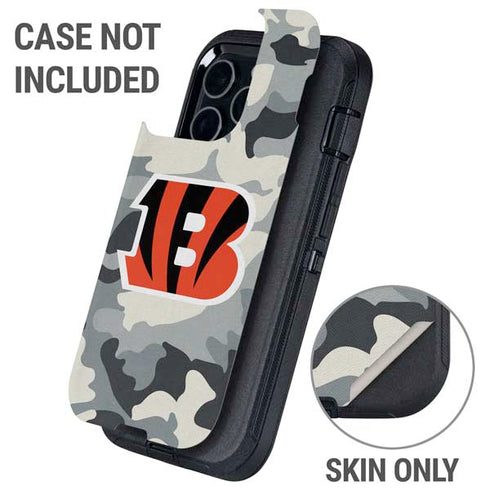 NFL Cincinnati Bengals Camo Otterbox Defender iPhone Skin