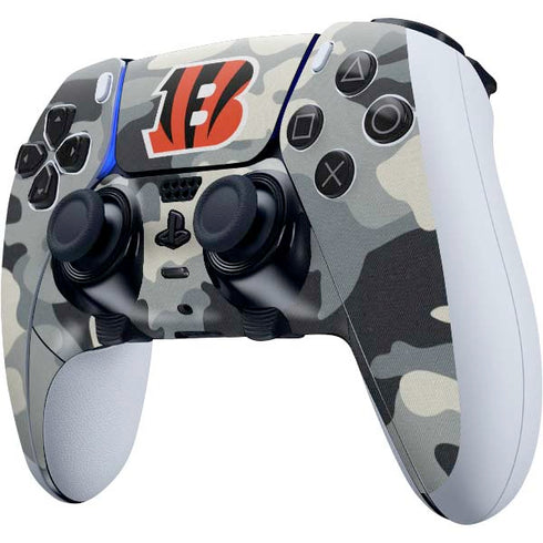 NFL Cincinnati Bengals Camo PS5 DualSense Edge Pro Controller Skin